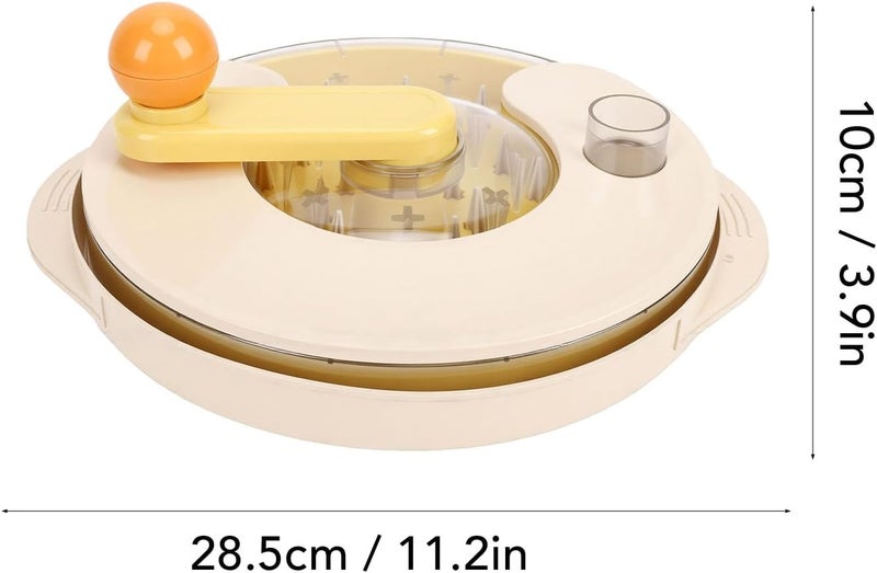 TOPINCN Rotatable Manual Meat Shredder with Twists Handle, Reusable Tool (White) - Image 2