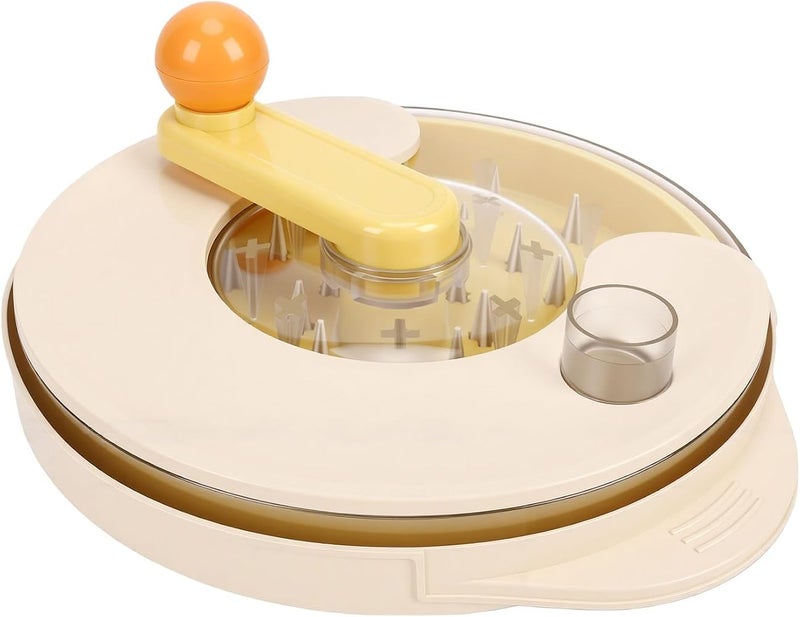 TOPINCN Rotatable Manual Meat Shredder with Twists Handle, Reusable Tool (White) - Image 1