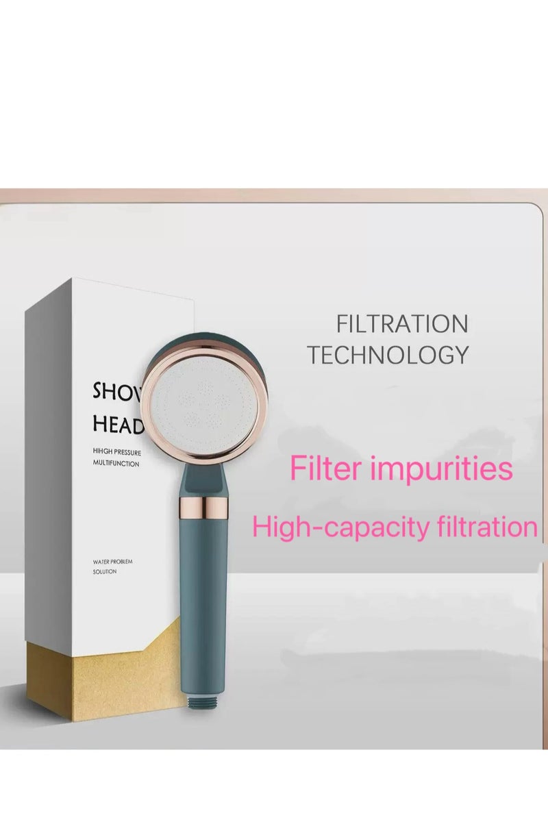The shower  filter can effectively remove impurities and filter water quality. lt has a large capacity filter and comes with two filter cores . - Image 1