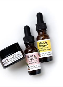 Mad Hippie Skin Brightening Kit, Daily Skincare Routine with Triple C Night Cream, AHA Exfoliating Peel, and Vitamin C Serum  - Image 2