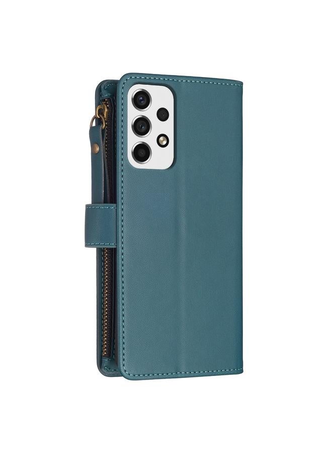 S-TOP Case For Samsung Galaxy A53 9 Card Slots Zipper Wallet Leather Flip Phone Case - Image 3