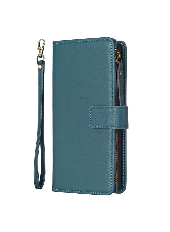 S-TOP Case For Samsung Galaxy A53 9 Card Slots Zipper Wallet Leather Flip Phone Case - Image 2