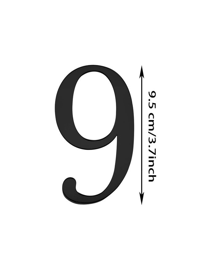Shapenty 3.7Inch Large Acrylic 0-9 Number Cake Toppers Picks for Birthday Wedding Graduation Anniversary Christmas Cake Decoration Party Supplies (10, Black) - Image 4