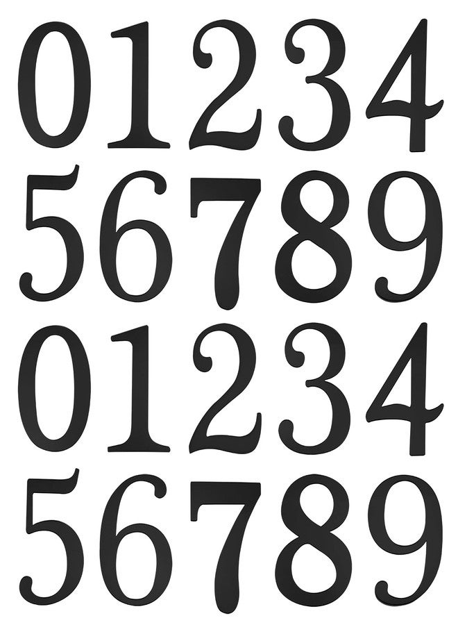 Shapenty 3.7Inch Large Acrylic 0-9 Number Cake Toppers Picks for Birthday Wedding Graduation Anniversary Christmas Cake Decoration Party Supplies (10, Black) - Image 1