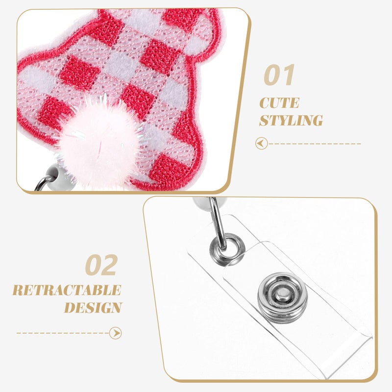 Retractable Badge Reels With Bunny Carrot Design Nurse ID Card Holders For Office Medical School 3 Pack - Image 4