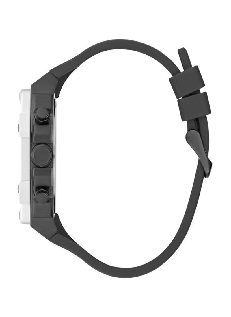 GUESS - GUESS Mens Black Multi-function Silicon Strap Watch - GW0579G1 - Image 1