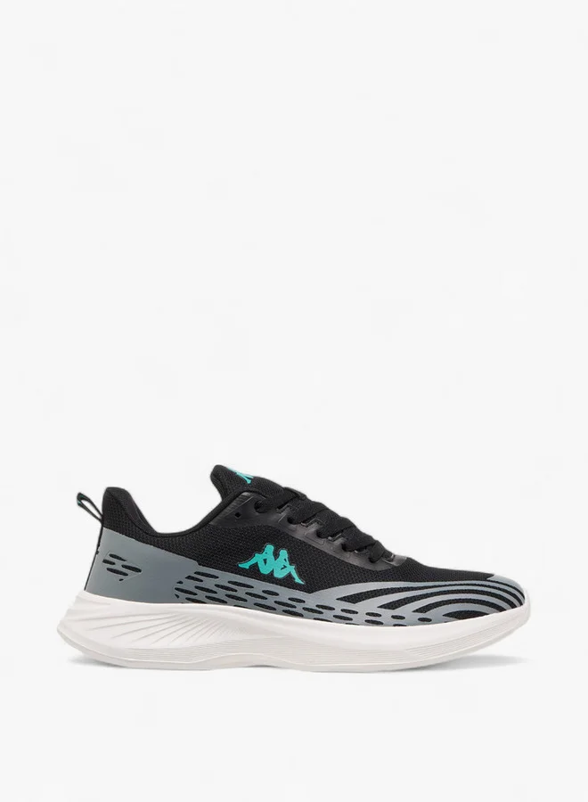 Kappa Men's Logo Print Sports Shoes with Lace-Up Closure