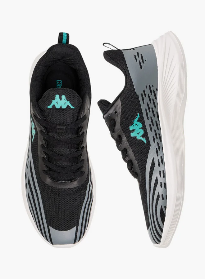 كابا Men's Logo Print Sports Shoes with Lace-Up Closure