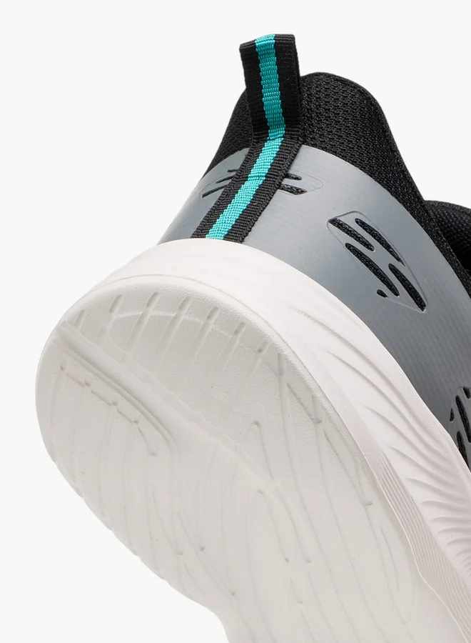 Kappa Men's Logo Print Sports Shoes with Lace-Up Closure