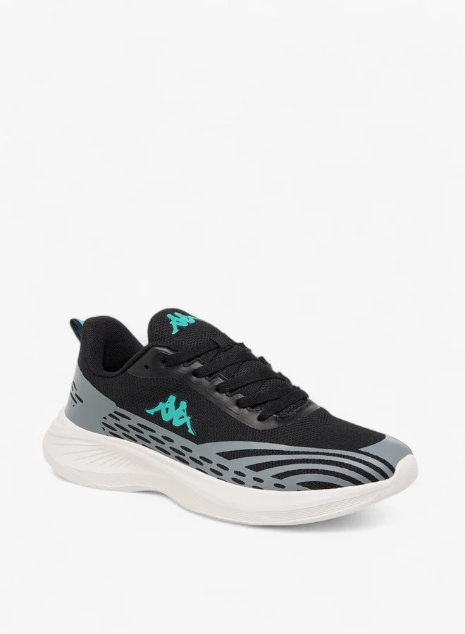 كابا Men's Logo Print Sports Shoes with Lace-Up Closure