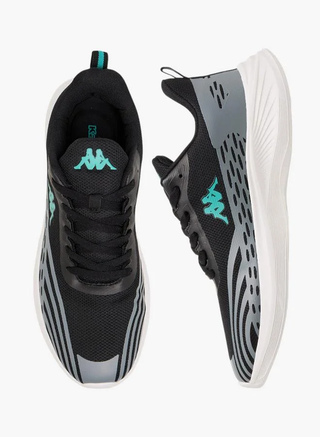 Kappa Men's Logo Print Sports Shoes with Lace-Up Closure