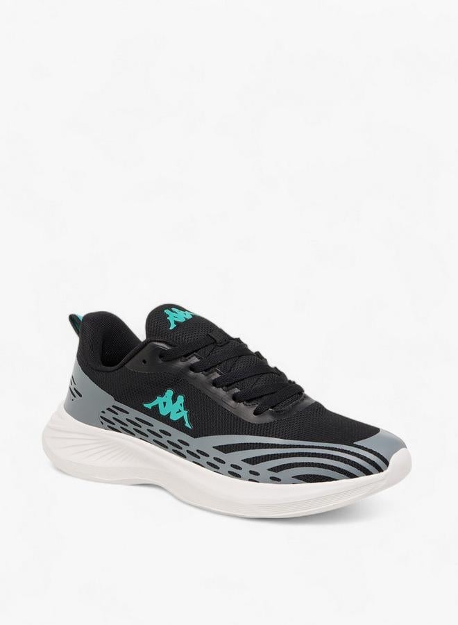 Kappa Men's Logo Print Sports Shoes with Lace-Up Closure - Image 3
