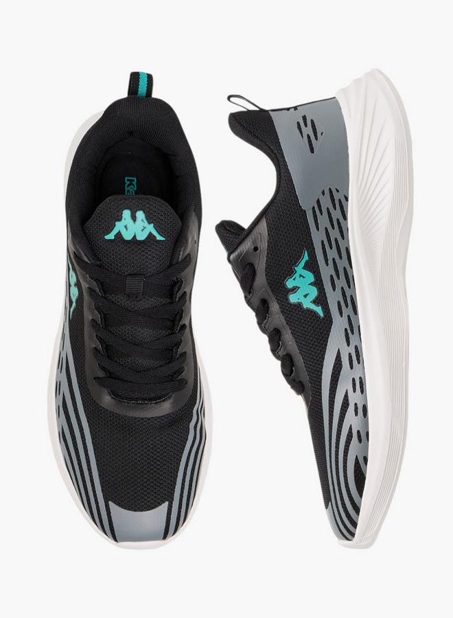 Kappa Men's Logo Print Sports Shoes with Lace-Up Closure - Image 2