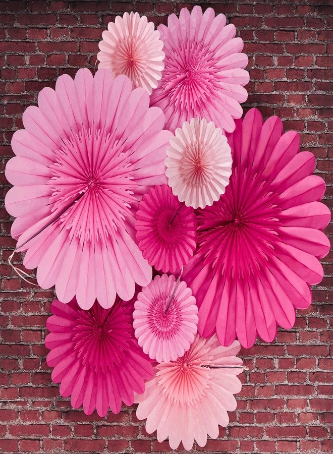 PAPER JAZZ Hot Pink Paper Flower Birthday Decoration, Large Paper Fans Party Decoration,Giant Decorations Valentines Day Decorations for Birthday Baby Shower Graduation Galentine's Day. - Image 1