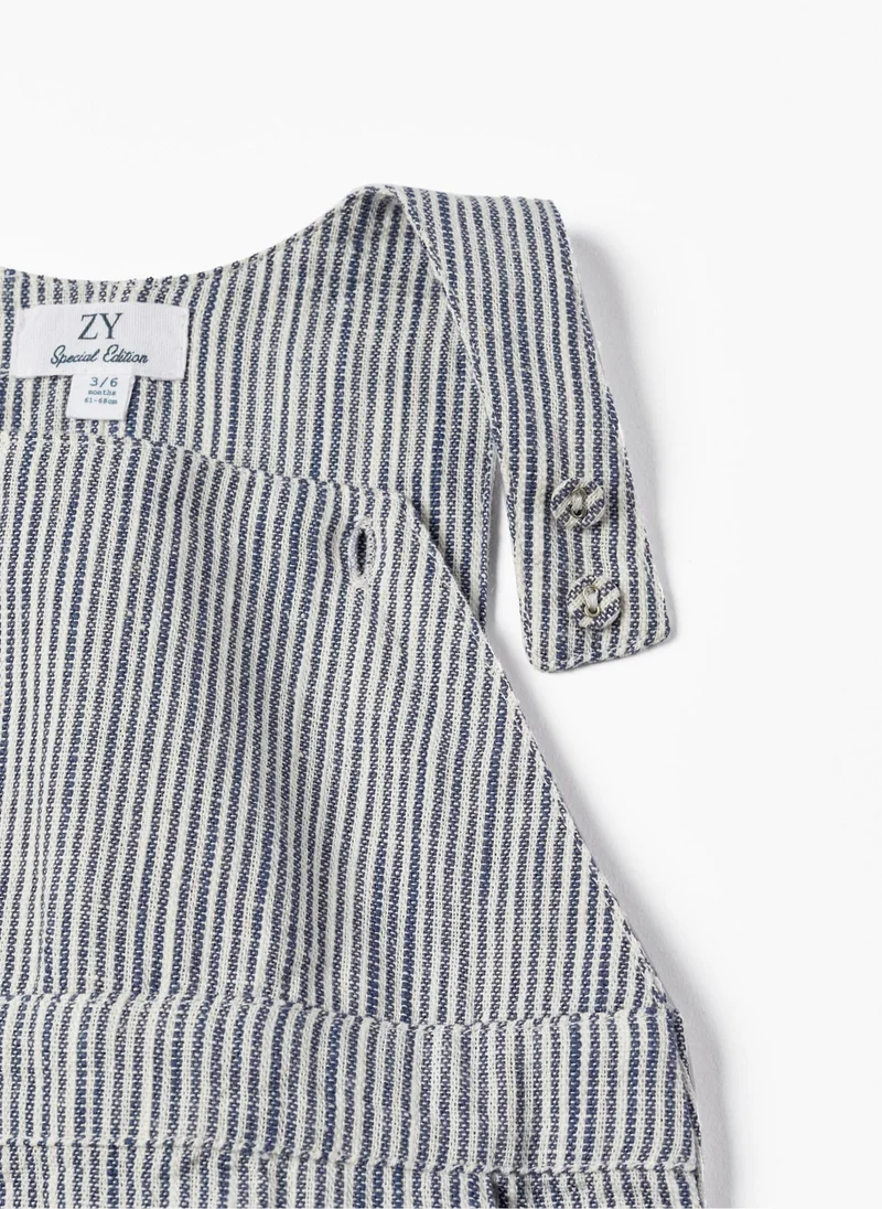 زيبي Zippy Striped Jumpsuit For Newborns