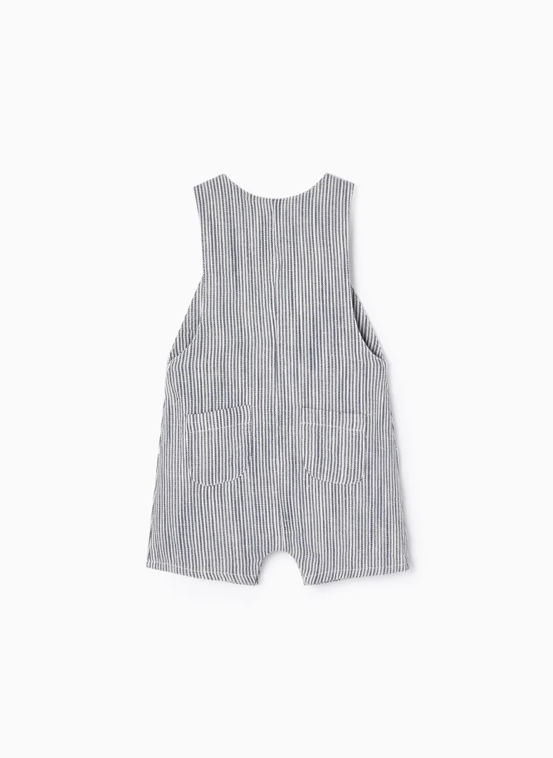 زيبي Zippy Striped Jumpsuit For Newborns