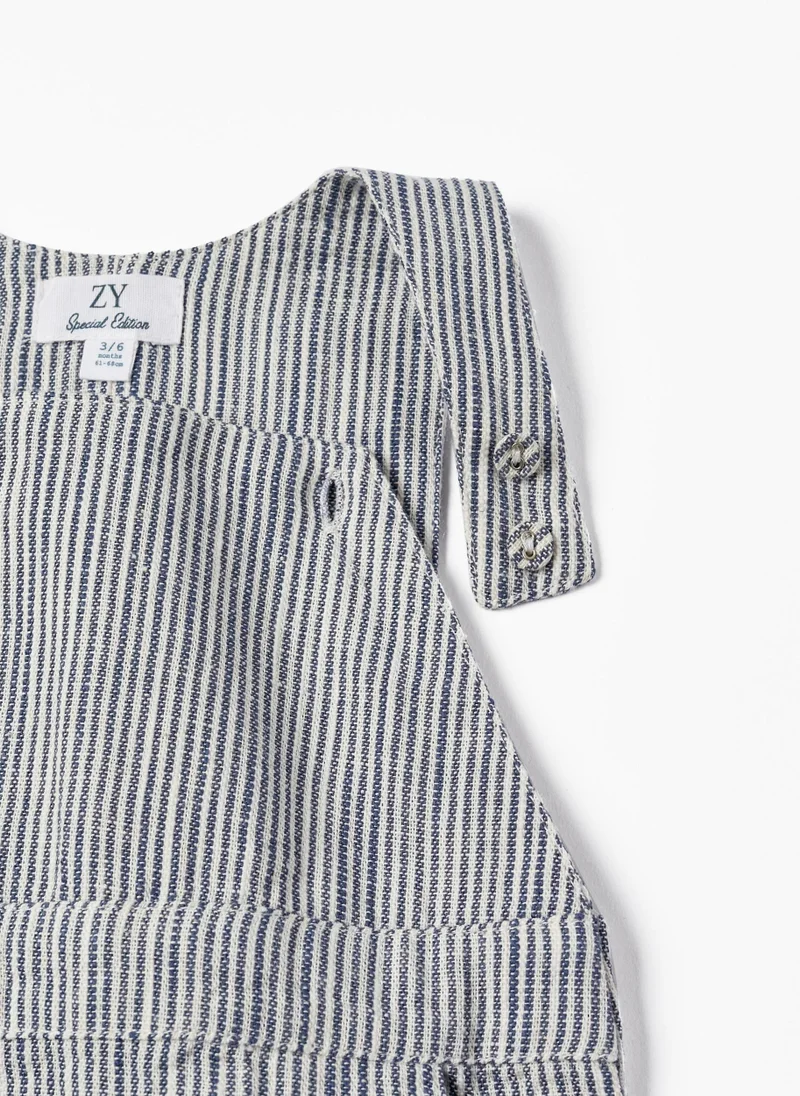 زيبي Zippy Striped Jumpsuit For Newborns