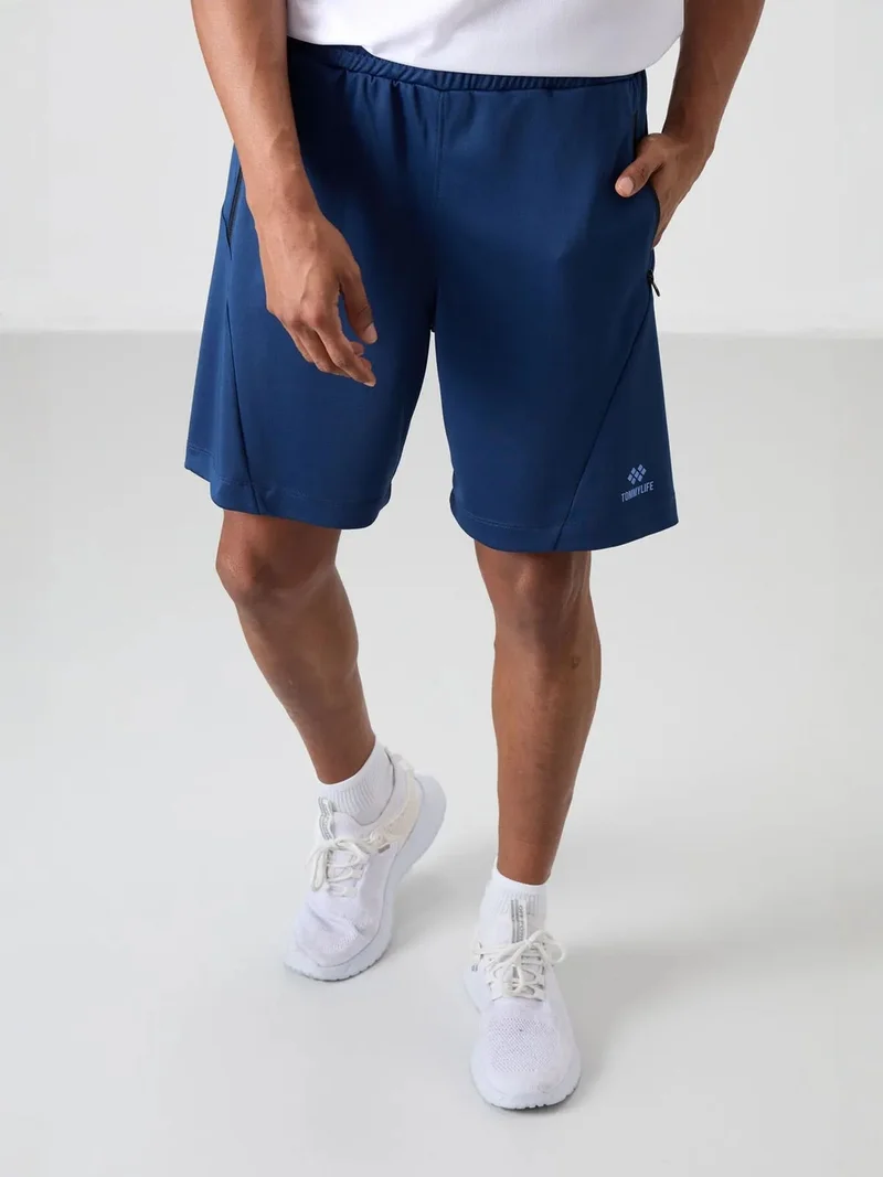 تومي لايف TOMMY Men's Polyester Knit Sweat Shorts