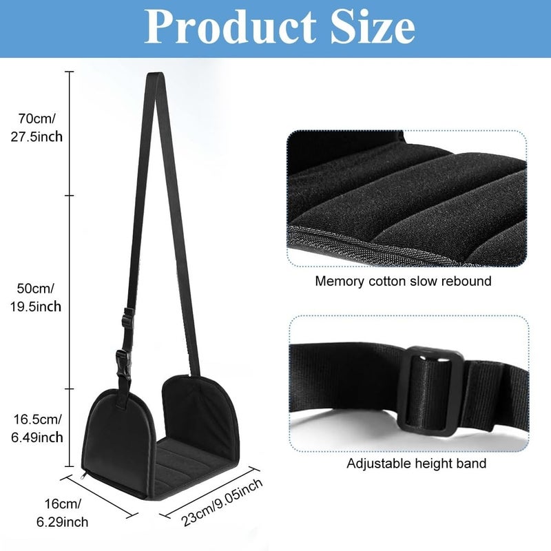 Gopinath Autolink Adjustable and Portable Foot Hammock with Storage Bag Support Plates Airplane Travel Flight Foot Rest Essential for Relaxing  - Image 3