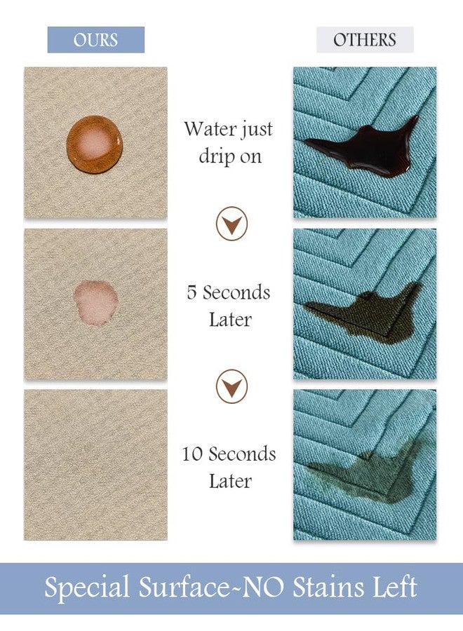 MontVoo Bath Mat-Bath Mat Rug Non Slip Super Absorbent Stain Resistant Quick Dry Thin Bathroom Rug-Bath Mats for Bathroom Floor Bathtub Vanity-Bathmat Bath Rug Easy Care-17"x35",Black - Image 2