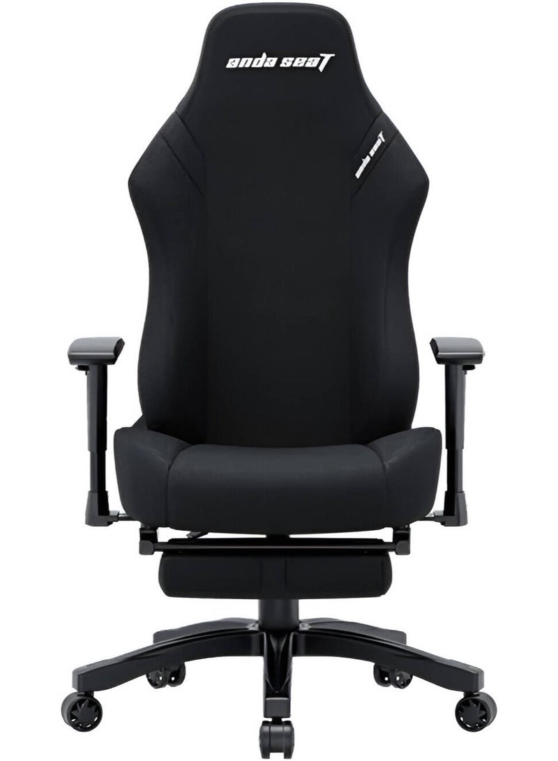 Anda Seat AndaSeat Luna Pro Gaming Chair, with Footrest, Fabric Linen Adjustable Backtilt, Black | AD18T-44-B-F - Image 2