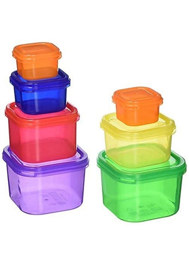 21 Day Fix Portion Control Containers Food Storage And Meal Prep Containers For Weight Loss Program Bpa Free Reusable Locking Lids Colorcoded Stop Counting Calories 7 Piece Kit