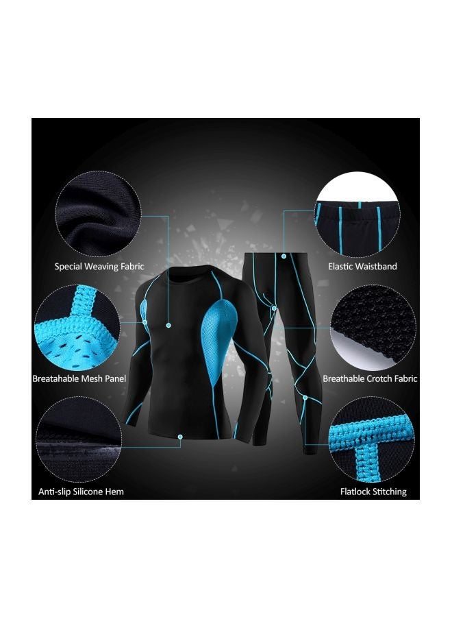 NIBEMINENT Long Sleeves Compression T-Shirt With Pants Set XL  - Image 5
