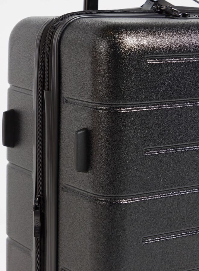 Wave Textured Hardcase Luggage Trolley Bag with Retractable Handle - Image 3