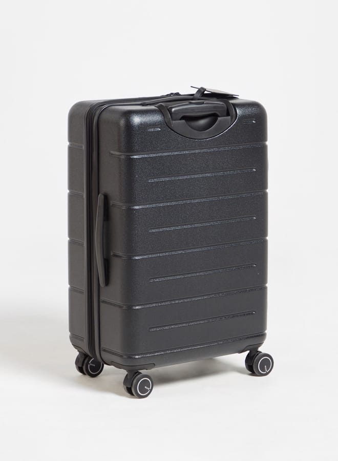 Wave Textured Hardcase Luggage Trolley Bag with Retractable Handle - Image 4