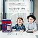 Vcertcpl ATM Piggy Bank for Boys Girls Vcertcpl Mini ATM Coin Bank Money Saving Box with Password Kids Safe Money Jar for Adults with Auto Grab Bill Slot Great Gift Toy Bank for Kids Camouflage Red Blue - Image 4