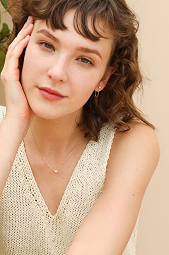 S.Leaf Cubic Zirconia Stud Earrings with Chain Sterling Silver Dangle Earrings for Women (cz-gold) - Image 4