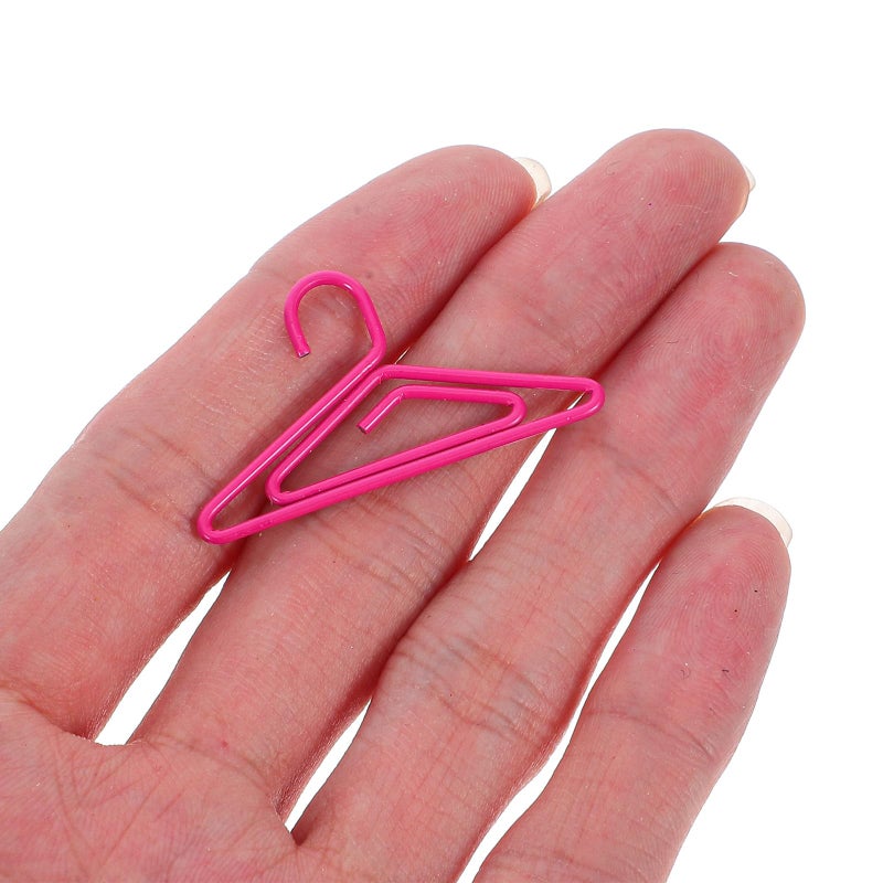Jumbo Hanger Shaped Metal Paper Clips 100pcs Mixed Colors For Organizing Files Notebooks Office School Supplies - Image 5