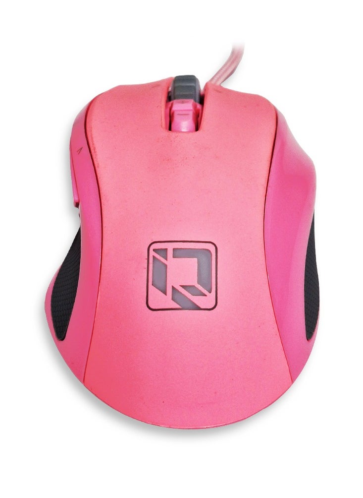 Generic Wired Gaming Mouse , DM-850 ,  with USB Cable , 8 Button and Backlight Effect , High end optical engine , ergonomic design , feel comfortable - Pink  - Image 4