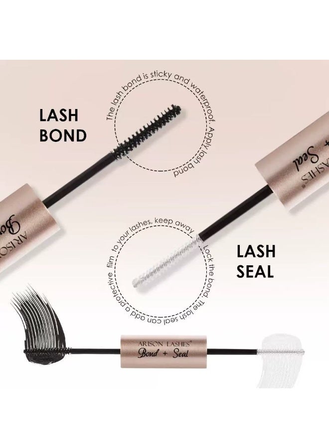 أريسون لاشز غراء رموش العين ، غراء عنقود الرموش القوي المقاوم للماء وختم لاصق رمش طويل الأمد للعيون الحساسة - Image 3