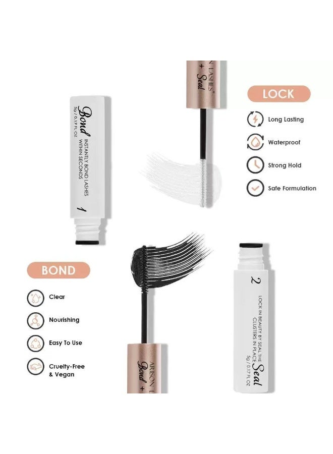 أريسون لاشز غراء رموش العين ، غراء عنقود الرموش القوي المقاوم للماء وختم لاصق رمش طويل الأمد للعيون الحساسة - Image 4