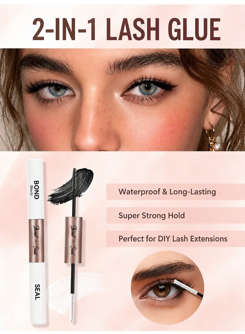 ARISON LASHES Eyelashes Glue Adhesive Bond And Seal, Super Strong Waterproof Hold Lash Cluster Glue Waterproof Lash Bond And Seal Long-Lasting Eyelash Adhesive For Sensitive Eyes. - Image 4
