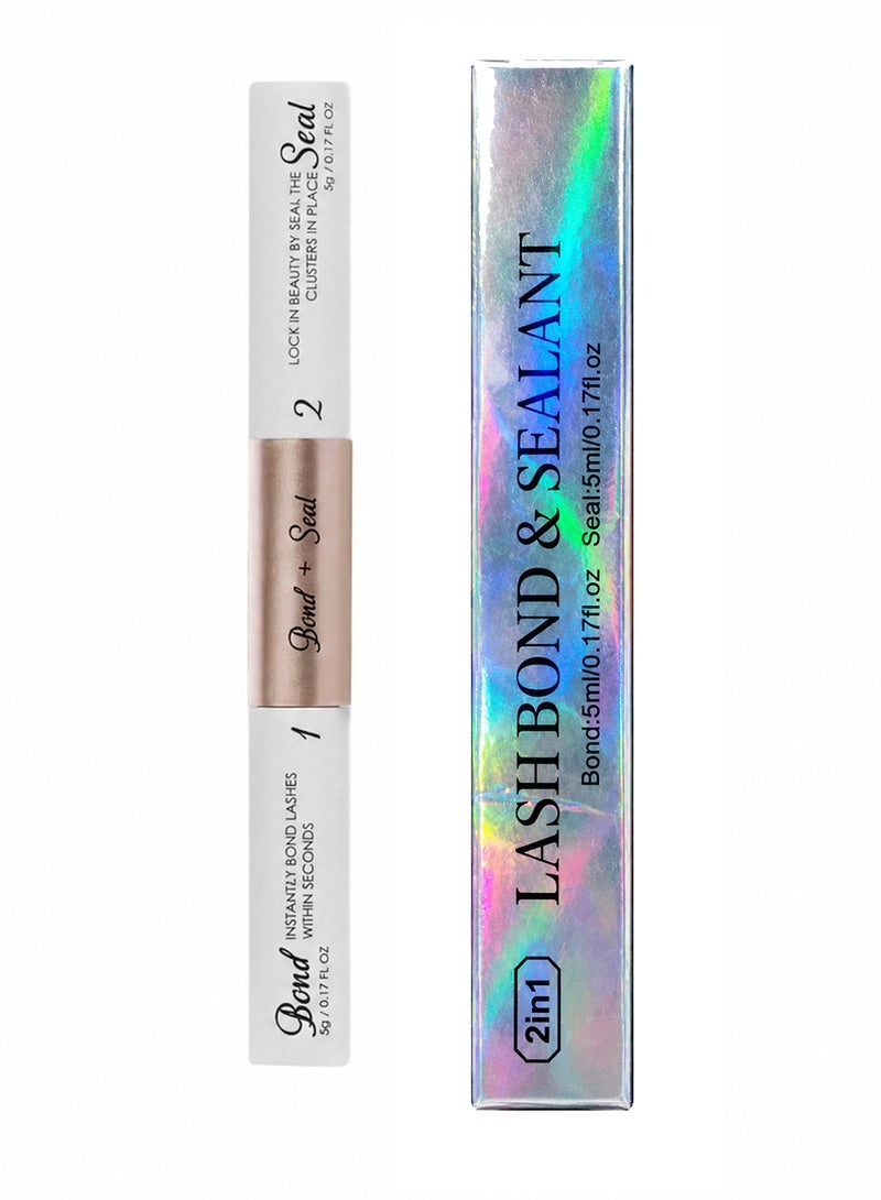 ARISON LASHES Eyelashes Glue Adhesive Bond And Seal, Super Strong Waterproof Hold Lash Cluster Glue Waterproof Lash Bond And Seal Long-Lasting Eyelash Adhesive For Sensitive Eyes. - Image 2