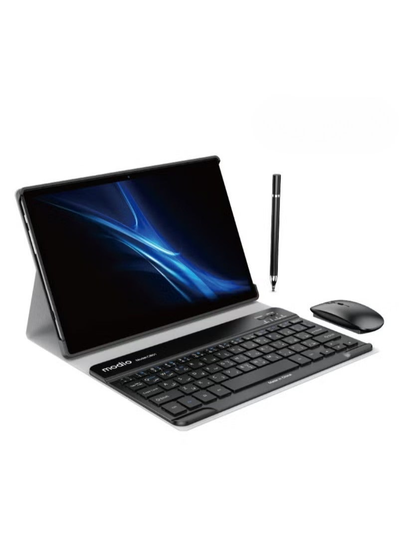 MODIO TAB M36 10.1 Inch 12gb Ram 512gb Rom Android Tablet with 5G WiFi, Bluetooth, Quad Camera, Detachable Keyboard and Wireless Mouse Budget Android Tablet for Students, Gaming, Blue - Image 1