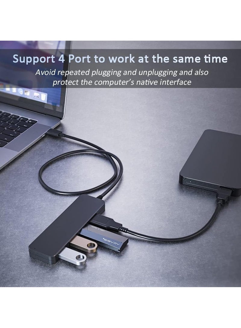 Digipace USB Hub, USB Extension, 4-Port USB Hub USB Splitter, USB Expander for Laptop, Xbox, Flash Drive, HDD, Console, Printer, Camera, Keyborad, Mouse - Image 5