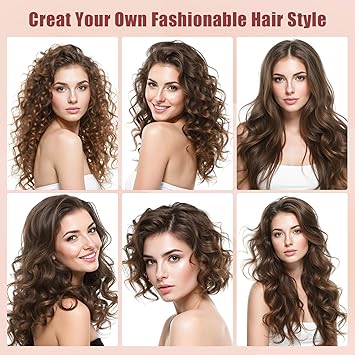 Flintronic Curling Wand 3 in 1 Curling Tongs Professional Styler Ceramic Hair Curler with HeatResistant Glove Adjustable Temperature Curling Iron for Short Long Hair - Image 4