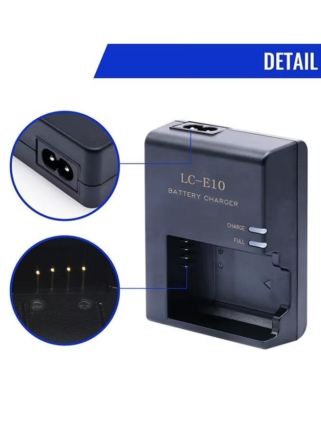 LP-E10 Cameras Charger for LC-E10 LC-E10C LC-E10E Batteries for Canon EOS Rebel T7 T6 T5 T3 T100 4000D 3000D 2000D 1500D 1300D 1200D 1100D X50 X70 X80 X90 SLR Cameras Power Supply - Image 4