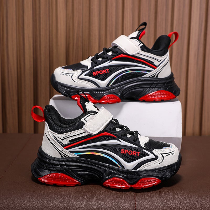 Leather Men'S Shoes Autumn Waterproof Children'S Sneaker Middle And Large Children'S Running Shoes Boys Autumn Shoes - Image 2