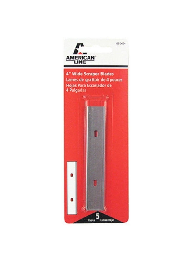 أميركان لاين مكشطة عريضة بديلة من American Line Safety Razor مع 5 شفرات بديلة - شفرات من الفولاذ عالي الكربون لتحسين الحدة والمتانة - 66-0454 - Image 1