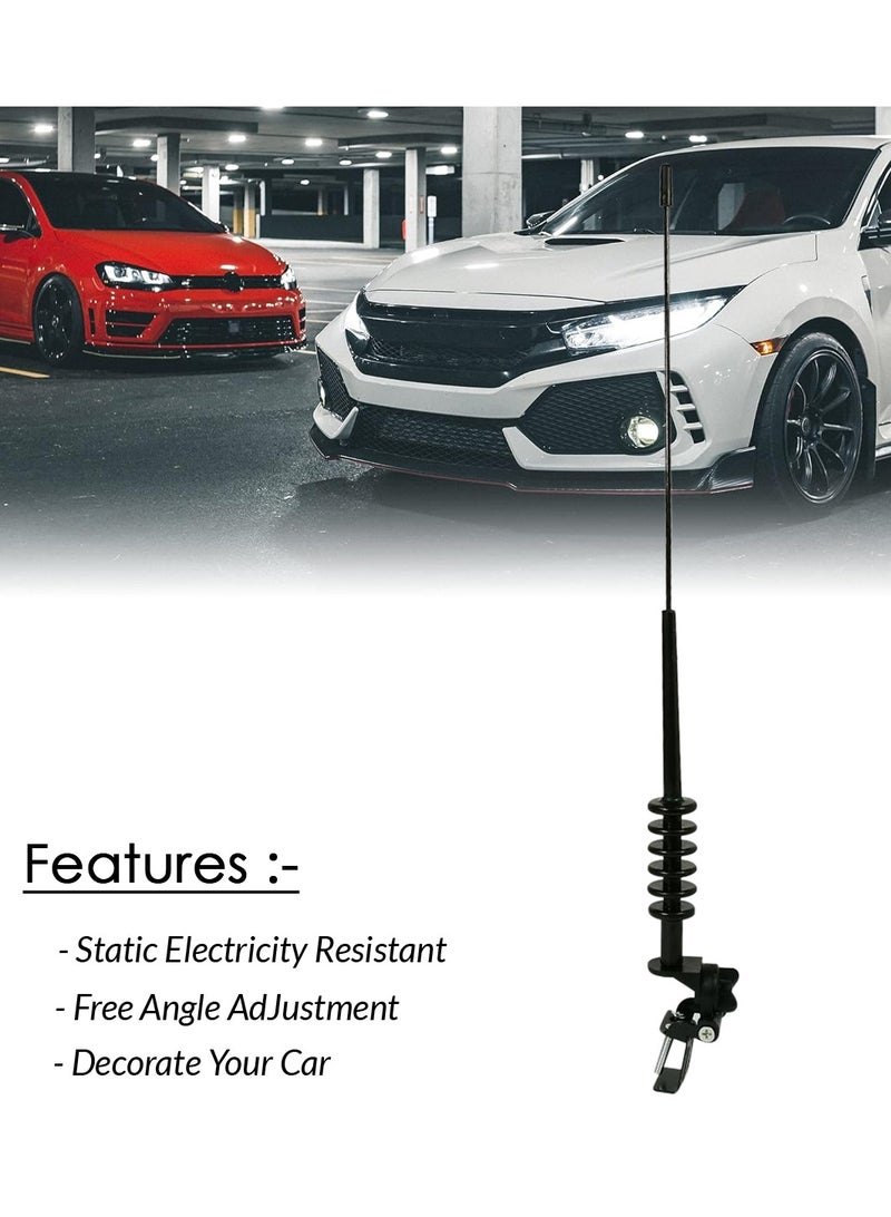 Generic Car Antenna with Adjustable Mount | 46CM x 4CM | Sleek Design for Your Vehicle BT-1503  - Image 2