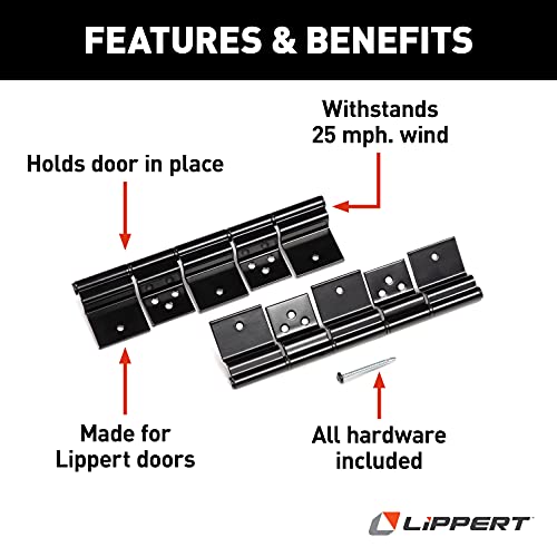 Lippert Components RV Entry Door Friction Hinge Kit for 5th Wheel, Travel Trailer and Motorhome (Pack of 2) - Image 2