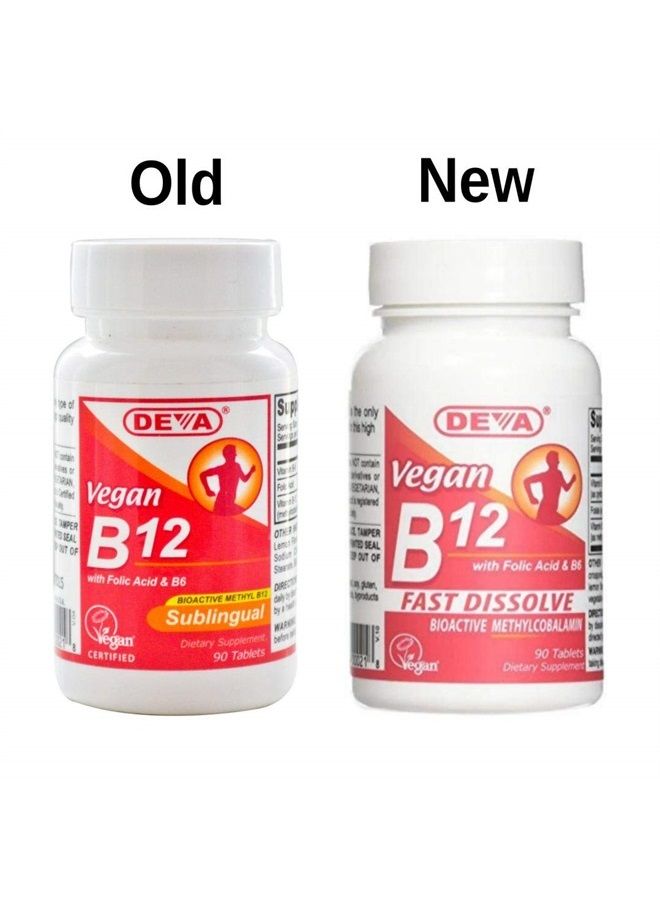 Deva Vegan Vitamins Sublingual B-12, 90 Tab - Image 4