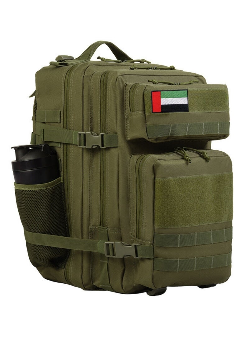 Project Nomad Backpack 45L – Bag for Men & Women, Travel Bags/Backpacks, Airplane/Flight Approved, for desert camping, trekking, hiking, fitness, gym & sport, Waterproof, Green Color - Image 1