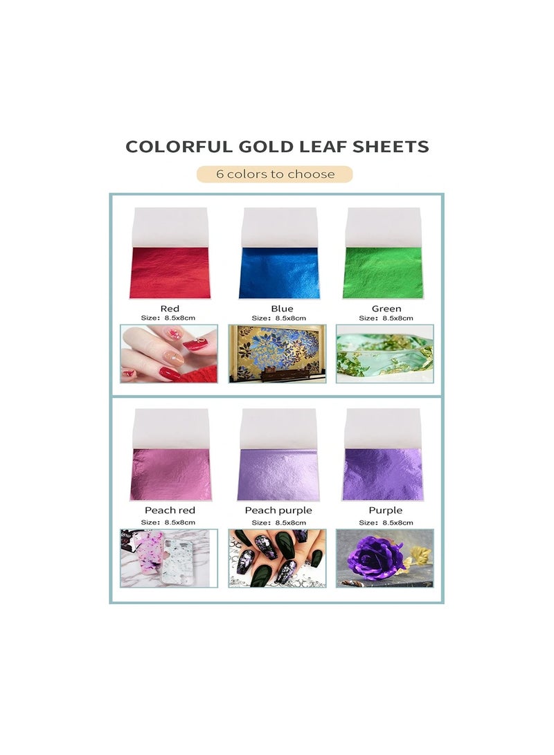 Smart 50pcs Resin Metallic Black Leaf Sheet Paper for Nails Decoration Craft Art - Image 4