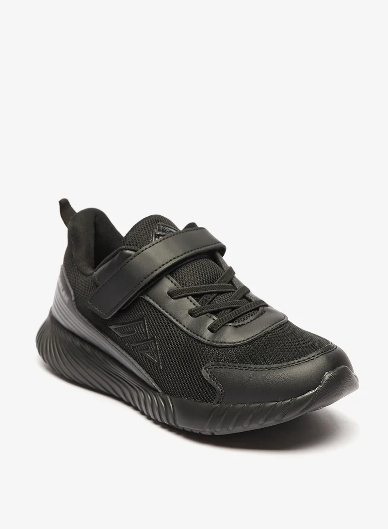 OAKLAN Textured Sports Shoes with Hook and Loop Closure