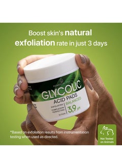 REMEDIAL PAX Glycolic Acid Resurfacing Pads 30% for Face and Body - Exfoliating Facial Peel-Vitamins B5 C E, Green Tea - Glycolic Acid Face Wash – 60 Pre-Moistened Cotton Pads for Cleansing, Peeling  - Image 2